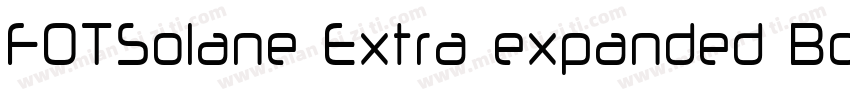 FOTSolane Extra expanded Bold字体转换